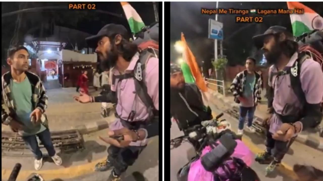 Nepali Man Asks Vlogger To Remove Indian Flag On Backpack, Sparks Outrage (WATCH)
