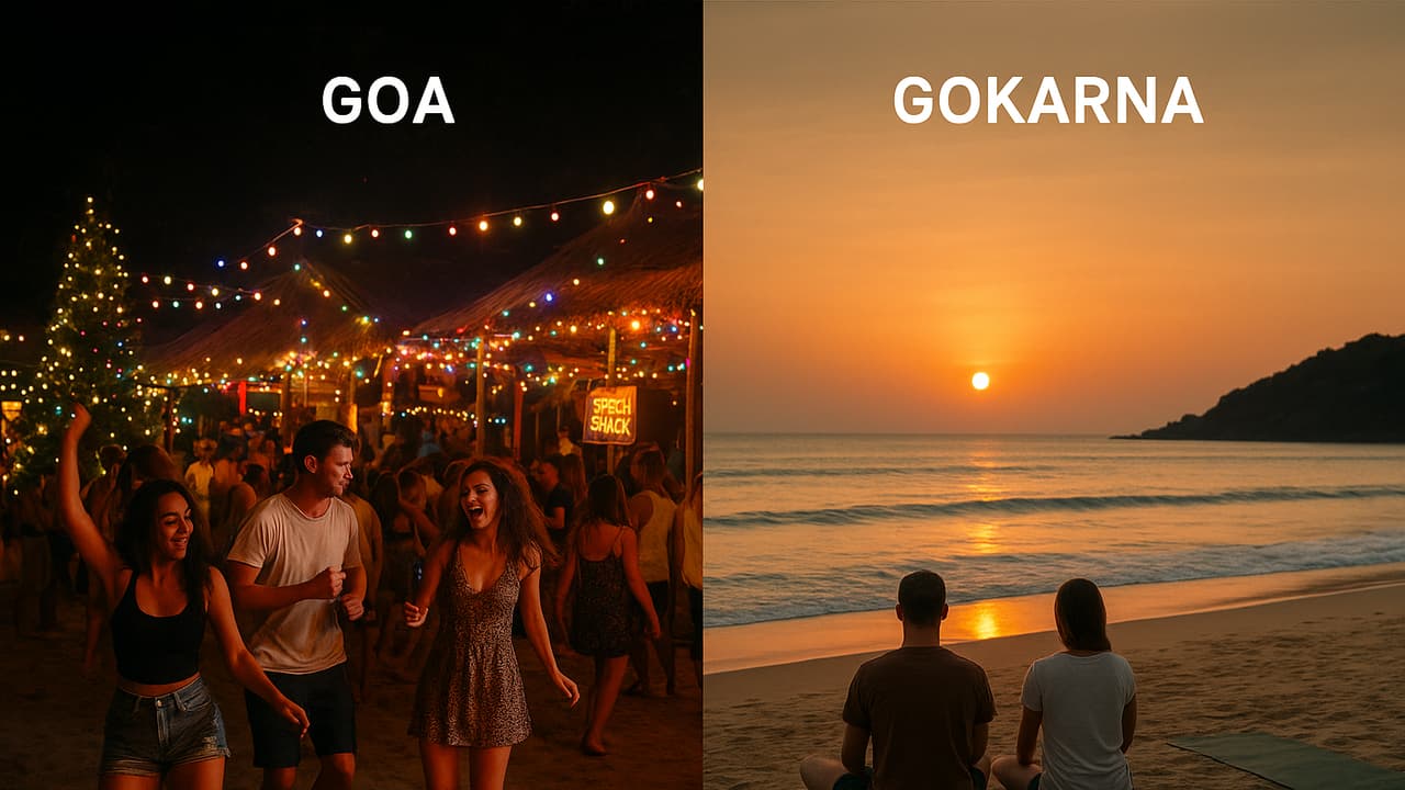 Travel: ಕ್ರಿಸ್ಮಸ್ನಿಂದ ಹೊಸ ವರ್ಷದ ಟ್ರಿಪ್ಗೆ ಪ್ಲ್ಯಾನ್ ಮಾಡ್ತಿದ್ದೀರಾ? ಗೋವಾ Vs ಗೋಕರ್ಣ ಯಾವುದು ಬೆಸ್ಟ್? | December Trip Goa Or Gokarna Which Is Better Gvd Travel: ಕ್ರಿಸ್ಮಸ್ನಿಂದ ಹೊಸ ವರ್ಷದ ಟ್ರಿಪ್ಗೆ ಪ್ಲ್ಯಾನ್ ಮಾಡ್ತಿದ್ದೀರಾ? ಗೋವಾ Vs ಗೋಕರ್ಣ ಯಾವುದು ಬೆಸ್ಟ್? | December Trip Goa Or Gokarna Which Is Better Gvd
