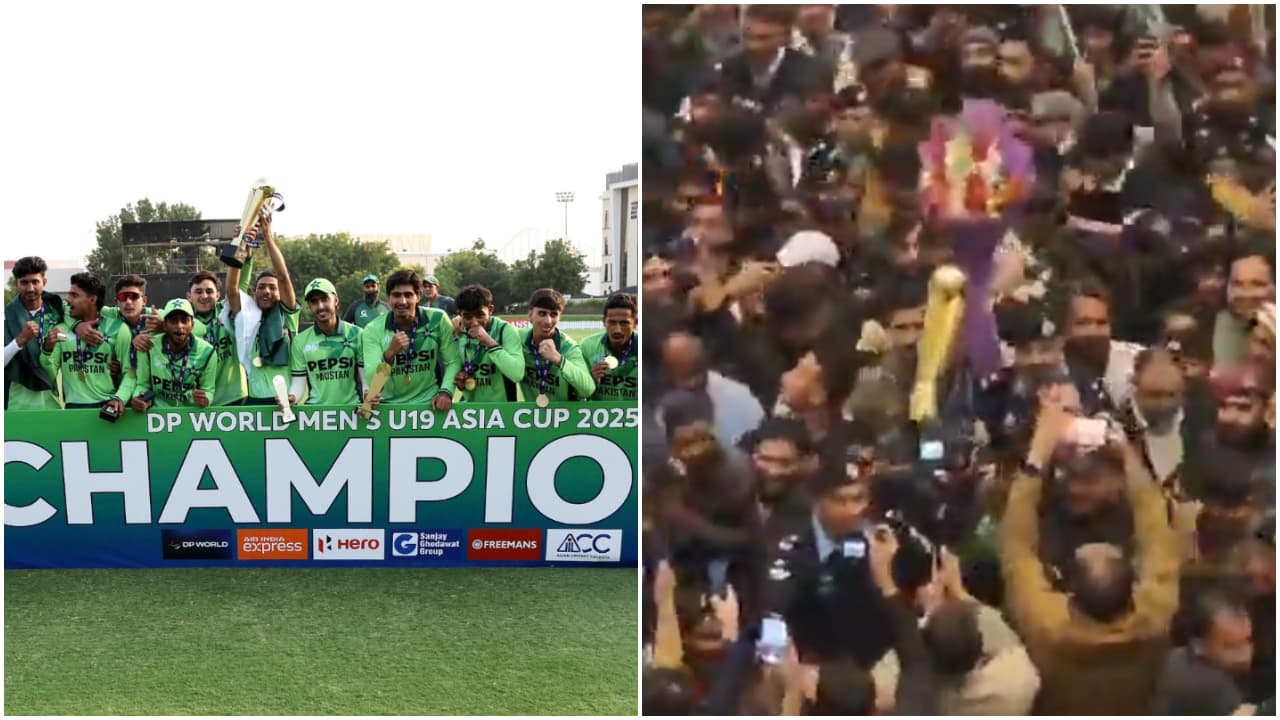 ಭಾರತ ಎದುರು ಅಂಡರ್-19 ಏಷ್ಯಾಕಪ್ ಗೆದ್ದ ಪಾಕ್ ಆಟಗಾರರಿಗೆ ಪ್ರಧಾನಿ ಭಾರೀ ಬಹುಮಾನ ಘೋಷಣೆ! | Pakistan Pm Announces Cash Reward After U 19 Asia Cup Win Over India Kvn ಭಾರತ ಎದುರು ಅಂಡರ್-19 ಏಷ್ಯಾಕಪ್ ಗೆದ್ದ ಪಾಕ್ ಆಟಗಾರರಿಗೆ ಪ್ರಧಾನಿ ಭಾರೀ ಬಹುಮಾನ ಘೋಷಣೆ! | Pakistan Pm Announces Cash Reward After U 19 Asia Cup Win Over India Kvn