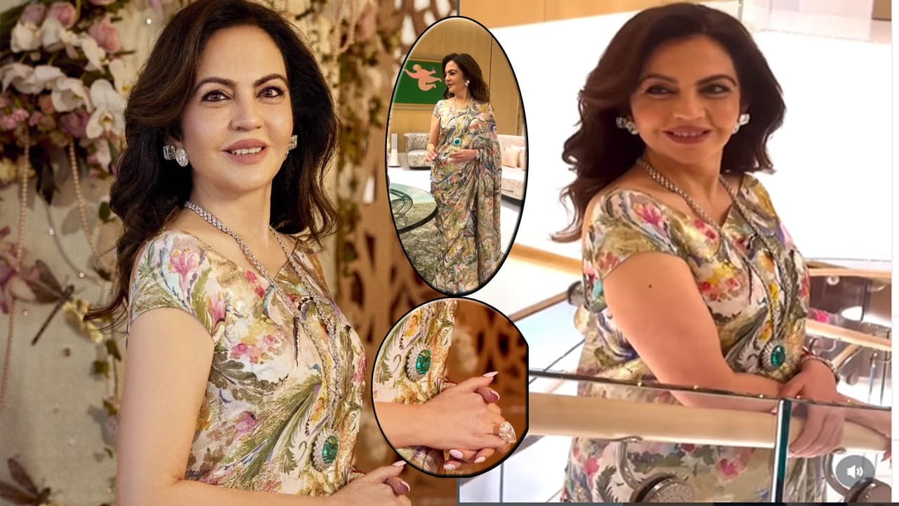Nita Ambani Stuns in Rare Brazilian Paraiba Tourmaline Necklace at Mona Mehta’s Birthday
