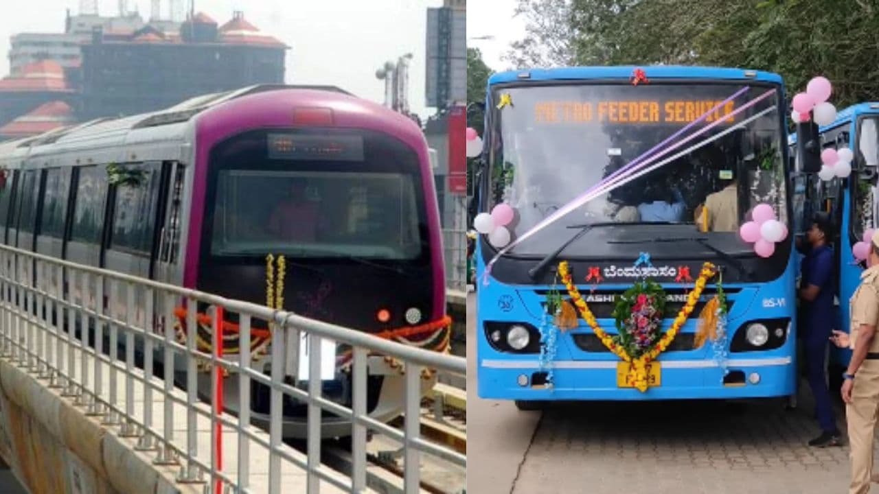 ಬೆಂಗಳೂರು ಮೆಟ್ರೋ ಪ್ರಯಾಣಿಕರಿಗೆ ಬಿಎಂಟಿಸಿ ಫೀಡರ್ ಬಸ್ ಗಿಫ್ಟ್: ಇಲ್ಲಿದೆ ಪೂರ್ಣ ವೇಳಾಪಟ್ಟಿ | Bengaluru Bmtc Starts New Metro Feeder Buses From Kr Puram Jnanabharathi Sat ಬೆಂಗಳೂರು ಮೆಟ್ರೋ ಪ್ರಯಾಣಿಕರಿಗೆ ಬಿಎಂಟಿಸಿ ಫೀಡರ್ ಬಸ್ ಗಿಫ್ಟ್: ಇಲ್ಲಿದೆ ಪೂರ್ಣ ವೇಳಾಪಟ್ಟಿ | Bengaluru Bmtc Starts New Metro Feeder Buses From Kr Puram Jnanabharathi Sat