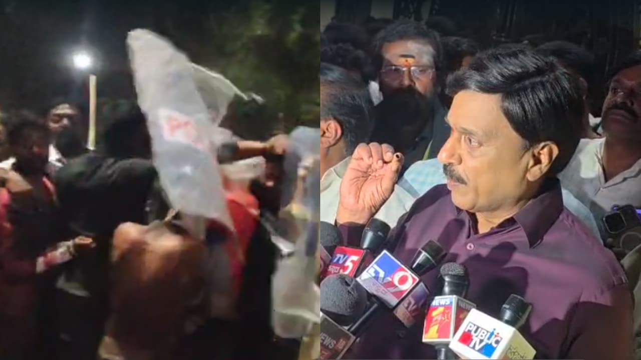 ಗಲಾಟೆ ಪ್ರಕರಣದಲ್ಲಿ ಗುಂಡಿನ ದಾಳಿ, ತನ್ನ ಹತ್ಯೆಗೆ ಯತ್ನ ಎಂದು ಆರೋಪಿಸಿದ ಜನಾರ್ಧನ ರೆಡ್ಡಿ | Tension Escalates At Janardhan Reddy Residence Gunshots Fired During Clashes ಗಲಾಟೆ ಪ್ರಕರಣದಲ್ಲಿ ಗುಂಡಿನ ದಾಳಿ, ತನ್ನ ಹತ್ಯೆಗೆ ಯತ್ನ ಎಂದು ಆರೋಪಿಸಿದ ಜನಾರ್ಧನ ರೆಡ್ಡಿ | Tension Escalates At Janardhan Reddy Residence Gunshots Fired During Clashes