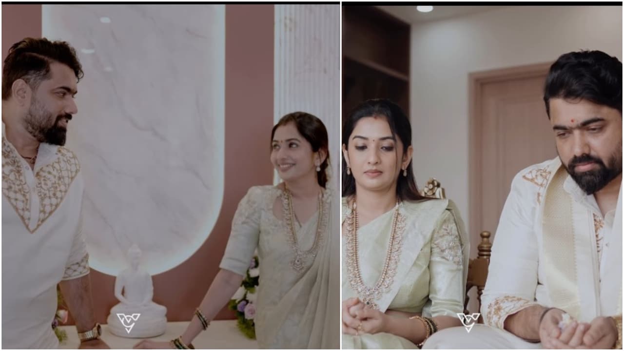 ಅದ್ದೂರಿ 'ಗೃಹ ಪ್ರವೇಶ' ಮಾಡಿಕೊಂಡ ತರುಣ್ -ಸೋನಲ್ ಜೋಡಿ; ಹಾಲ್ನಲ್ಲಿ 'ವಿಶೇಷ ವ್ಯಕ್ತಿ'ಯೊಬ್ಬರಿಗೆ ಪೂಜೆ! ಅದ್ದೂರಿ 'ಗೃಹ ಪ್ರವೇಶ' ಮಾಡಿಕೊಂಡ ತರುಣ್ -ಸೋನಲ್ ಜೋಡಿ; ಹಾಲ್ನಲ್ಲಿ 'ವಿಶೇಷ ವ್ಯಕ್ತಿ'ಯೊಬ್ಬರಿಗೆ ಪೂಜೆ!