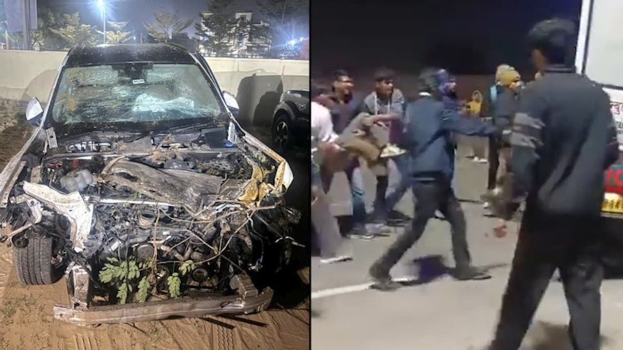 Jaipur Accident: Drunk Audi Driver Mows Down Pedestrians, 1 Dead, Over 15 Injured  (Watch)