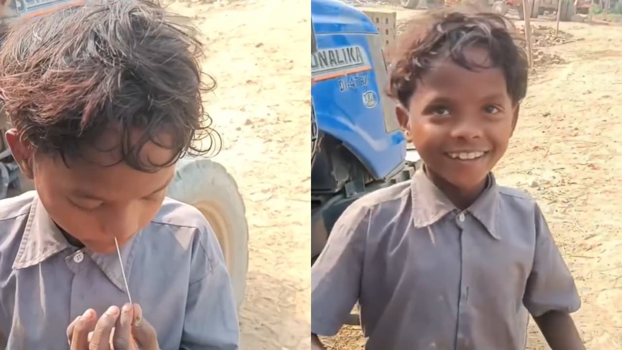 Viral Video Shocks Internet: Village Boy Pulls Wire From Ear to Nose, Netizens Stunned (Watch)