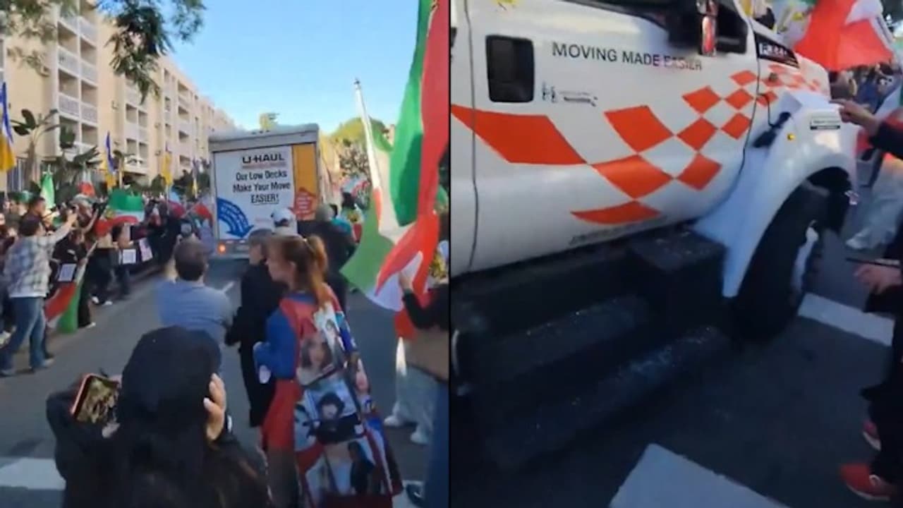 Chaos in Los Angeles: Truck Drives Into Crowd at Anti-Iran Rally, Driver Detained (WATCH)