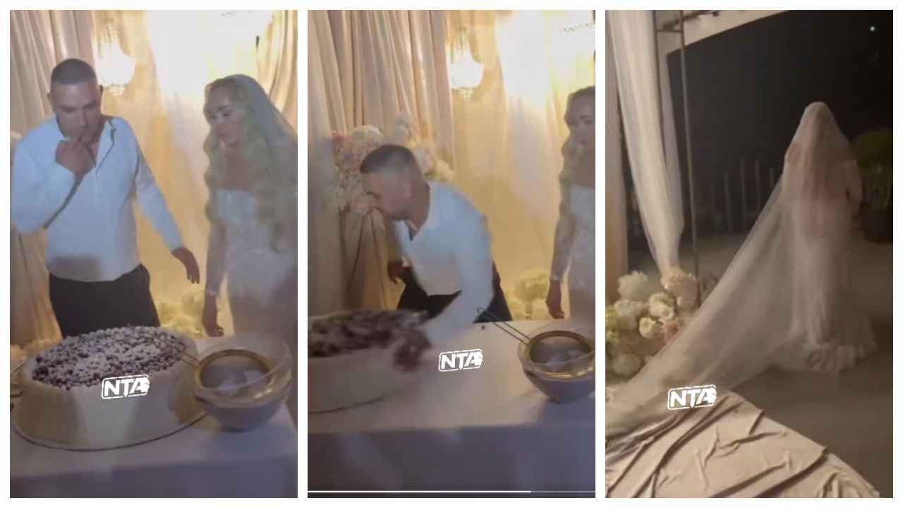 Viral Video: Turkey Wedding Turns Chaotic as Groom Smashes Cake After Argument, Bride Leaves (WATCH)