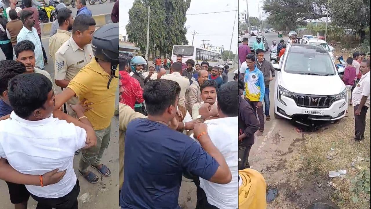ಅಜ್ಜಿಗೆ ಕಾರು ಗುದ್ದಿ ರಾಜಕೀಯ ದರ್ಪ ತೋರಿದ ಕಾಂಗ್ರೆಸ್ ಮುಖಂಡ; ಜನರೇ ನಾಲ್ಕು ಇಕ್ಕೋವಷ್ಟರಲ್ಲಿ ಪೊಲೀಸರು ಬಂದ್ರು! | Kolar Congress Leader Muniraju Car Hit Elderly Woman Controversy Misbehavior Sat ಅಜ್ಜಿಗೆ ಕಾರು ಗುದ್ದಿ ರಾಜಕೀಯ ದರ್ಪ ತೋರಿದ ಕಾಂಗ್ರೆಸ್ ಮುಖಂಡ; ಜನರೇ ನಾಲ್ಕು ಇಕ್ಕೋವಷ್ಟರಲ್ಲಿ ಪೊಲೀಸರು ಬಂದ್ರು! | Kolar Congress Leader Muniraju Car Hit Elderly Woman Controversy Misbehavior Sat