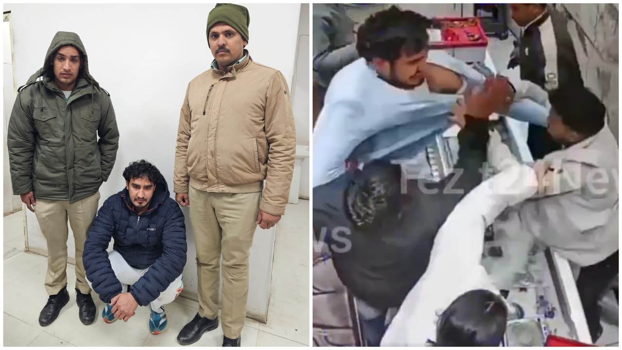 Jeweller Slapped, Hit With Revolver Butt After Argument in Delhi Shop; CCTV Viral (WATCH)