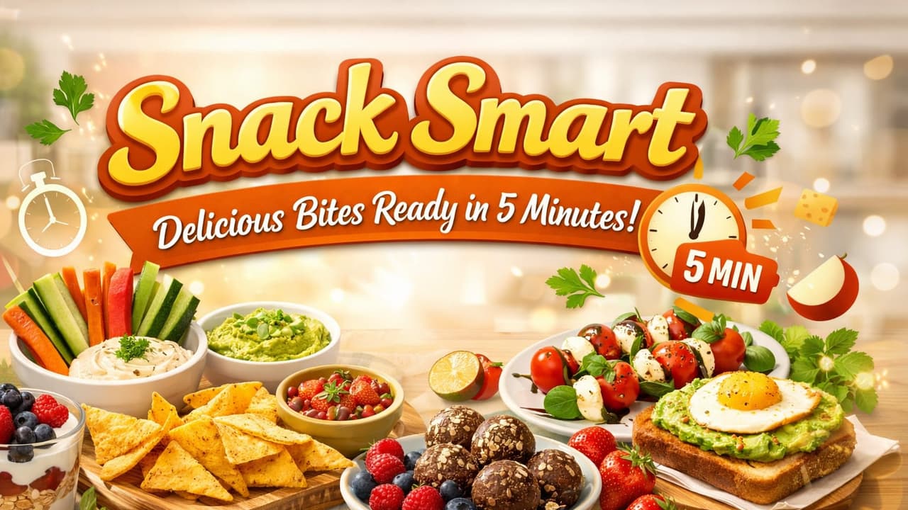 Easy Healthy Snack Ideas You Can Make in Just 5 Minutes at Home