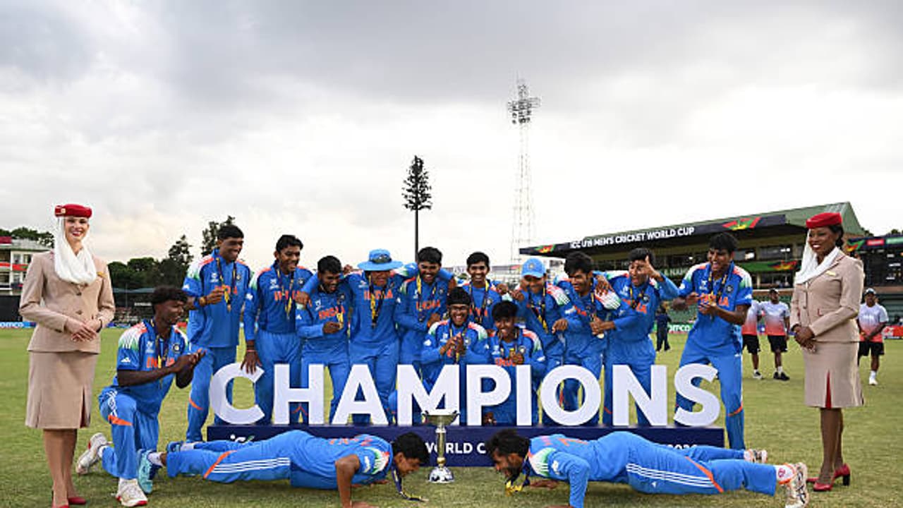 Push-Ups To Dance Moves: Indian Players Celebrate Record U19 World Cup Victory (WATCH)