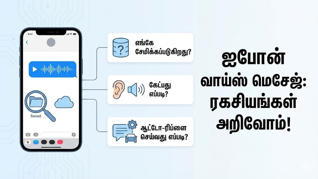 ஐபோன் யூசர்களே உஷார்! வாய்ஸ் மெசேஜ் தானா அழியுதா? தடுப்பது எப்படி?