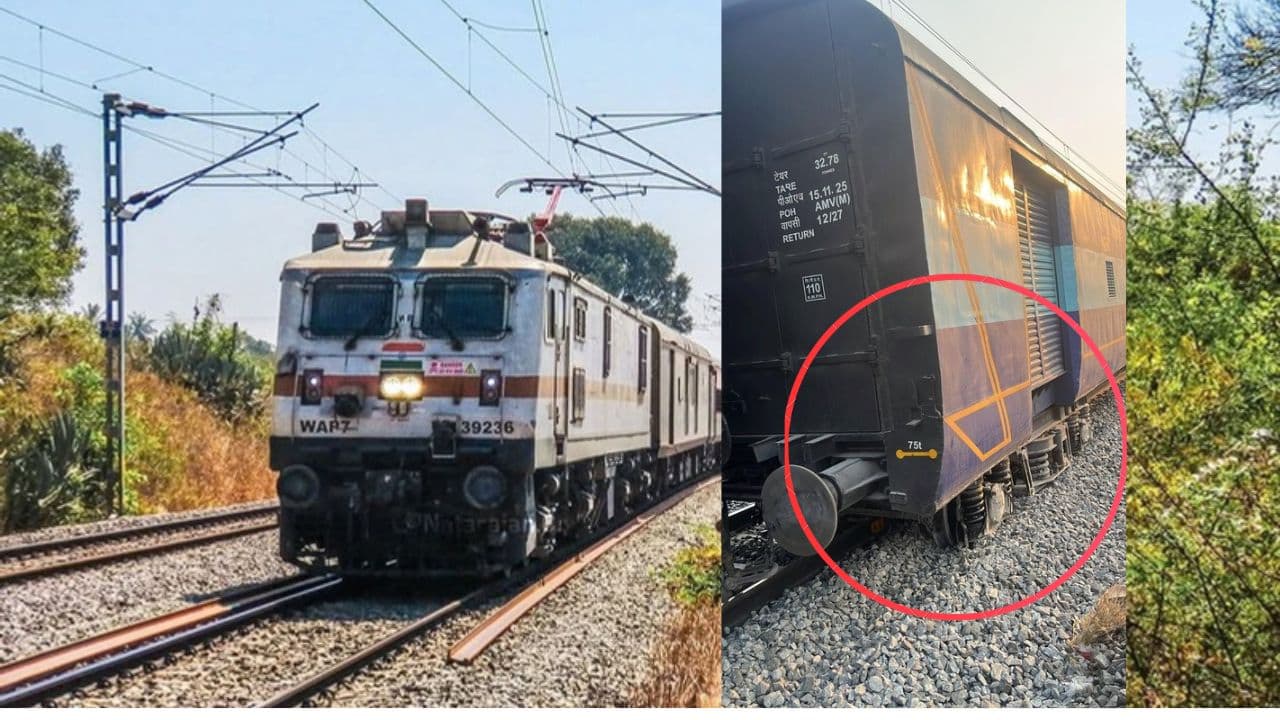 ಬಿಡದಿ ಬಳಿ ಹಳಿ ತಪ್ಪಿದ ಗೂಡ್ಸ್ ರೈಲು: ಬೆಂಗಳೂರು-ಮೈಸೂರು ರೈಲು ಸಂಚಾರದಲ್ಲಿ ಭಾರಿ ವ್ಯತ್ಯಯ, ಪ್ರಯಾಣಿಕರ ಪರದಾಟ! | Goods Train Derailed Near Bidadi Bengaluru Mysuru Train Services Affected Sat ಬಿಡದಿ ಬಳಿ ಹಳಿ ತಪ್ಪಿದ ಗೂಡ್ಸ್ ರೈಲು: ಬೆಂಗಳೂರು-ಮೈಸೂರು ರೈಲು ಸಂಚಾರದಲ್ಲಿ ಭಾರಿ ವ್ಯತ್ಯಯ, ಪ್ರಯಾಣಿಕರ ಪರದಾಟ! | Goods Train Derailed Near Bidadi Bengaluru Mysuru Train Services Affected Sat