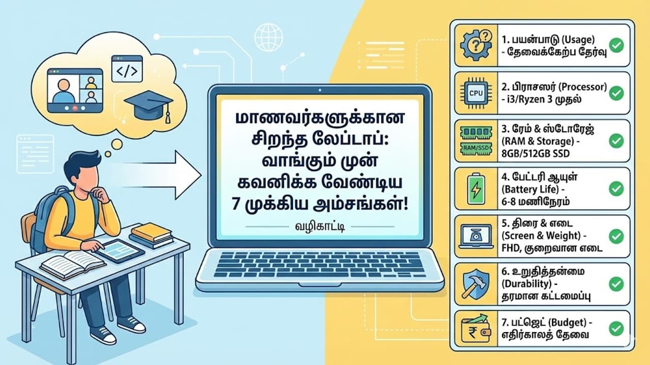 அடேங்கப்பா.. லேப்டாப் வாங்க இவ்ளோ விஷயங்கள் இருக்கா? மிஸ் பண்ணாம தெரிஞ்சுக்கோங்க!