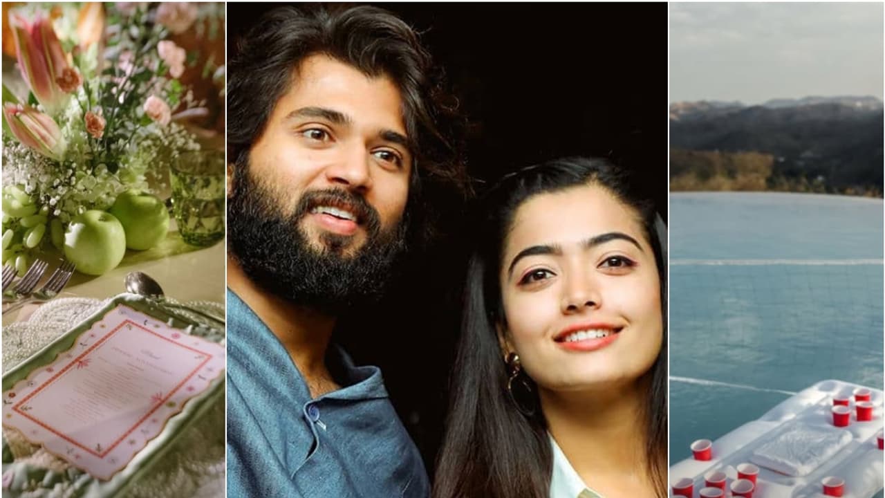 ಪೂಲ್ ಪಾರ್ಟಿನಲ್ಲಿ ವಾಟರ್ ಬಾಲ್, ಹಸಿರು ಥೀಮ್.. ನ್ಯಾಷನಲ್ ಕ್ರಷ್+ರೌಡಿ ಸ್ಟಾರ್ ಮದುವೆ; ‘ವಿರೋಶ್’ ವೈಭವ ಹೇಗಿರಲಿದೆ ಗೊತ್ತಾ? | Rashmika Mandanna Vijay Deverakonda Give A Sneak Peek Into Their Wedding Festivities From Virosh Themed Decor ಪೂಲ್ ಪಾರ್ಟಿನಲ್ಲಿ ವಾಟರ್ ಬಾಲ್, ಹಸಿರು ಥೀಮ್.. ನ್ಯಾಷನಲ್ ಕ್ರಷ್+ರೌಡಿ ಸ್ಟಾರ್ ಮದುವೆ; ‘ವಿರೋಶ್’ ವೈಭವ ಹೇಗಿರಲಿದೆ ಗೊತ್ತಾ? | Rashmika Mandanna Vijay Deverakonda Give A Sneak Peek Into Their Wedding Festivities From Virosh Themed Decor