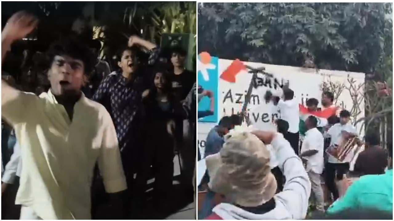 ಅಜೀಂ ಪ್ರೇಮ್ಜಿ ವಿವಿಯಲ್ಲಿ ದೇಶವಿರೋಧಿ ಚಟುವಟಿಕೆ ಆರೋಪ, ಪ್ರತಿಭಟಿಸಿದ ಎಬಿವಿಪಿ ವಿದ್ಯಾರ್ತಿಗಳು ಅರೆಸ್ಟ್ | Abvp Protests At Azim Premji University Over Alleged Anti National And Anti Army Activities ಅಜೀಂ ಪ್ರೇಮ್ಜಿ ವಿವಿಯಲ್ಲಿ ದೇಶವಿರೋಧಿ ಚಟುವಟಿಕೆ ಆರೋಪ, ಪ್ರತಿಭಟಿಸಿದ ಎಬಿವಿಪಿ ವಿದ್ಯಾರ್ತಿಗಳು ಅರೆಸ್ಟ್ | Abvp Protests At Azim Premji University Over Alleged Anti National And Anti Army Activities
