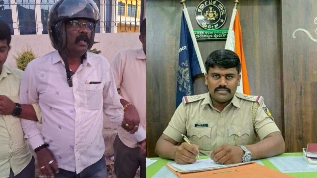 ಲಂಚದ ಸಮೇತ ಲೋಕಾಯುಕ್ತ ಬಲೆಗೆ ಬಿದ್ದ ಚಿಕ್ಕಬಳ್ಳಾಪುರ ಪಿಎಸ್ಐ; ರೌಡಿಶೀಟರ್ ಹೆಸರು ಕೈಬಿಡಲು ₹70 ಸಾವಿರ ಬೇಡಿಕೆ! | Chikkaballapur Rural Psi Sharanappa Asi Venkatash Trapped By Lokayukta Bribe Case Sat ಲಂಚದ ಸಮೇತ ಲೋಕಾಯುಕ್ತ ಬಲೆಗೆ ಬಿದ್ದ ಚಿಕ್ಕಬಳ್ಳಾಪುರ ಪಿಎಸ್ಐ; ರೌಡಿಶೀಟರ್ ಹೆಸರು ಕೈಬಿಡಲು ₹70 ಸಾವಿರ ಬೇಡಿಕೆ! | Chikkaballapur Rural Psi Sharanappa Asi Venkatash Trapped By Lokayukta Bribe Case Sat