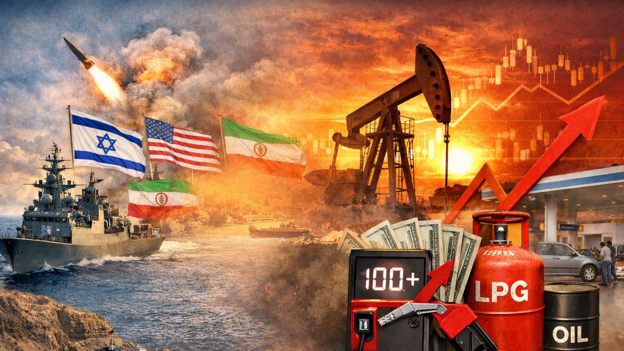 Middle East Crisis Could Push Crude & LPG Prices Sky-High in India, Warns Expert