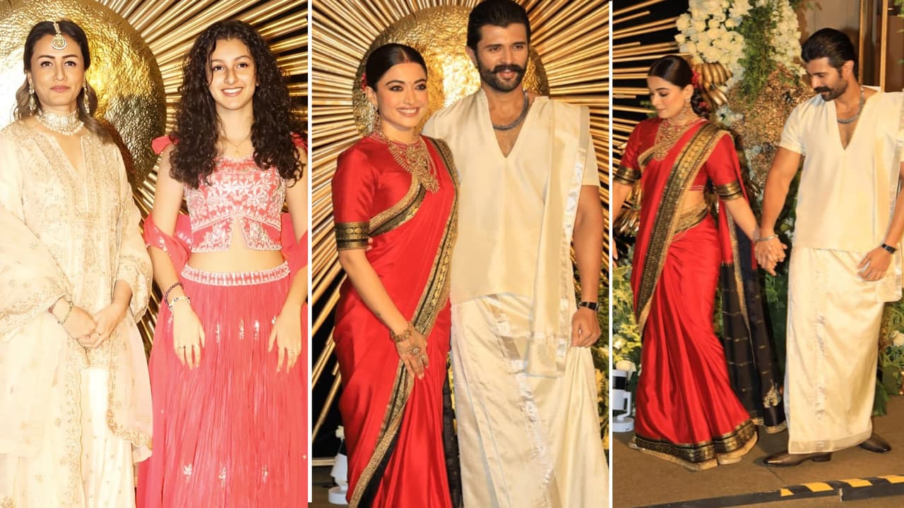 Virosh Reception ರಶ್ಮಿಕಾ ಮಂದಣ್ಣ ವಿಜಯ್ ಅದ್ಧೂರಿ ರೆಸೆಪ್ಶನ್, ಮೈಸೂರು ರೇಷ್ಮೆ ಸೀರೆಯಲ್ಲಿ ಮಿಂಚಿದ ಶ್ರೀವಲ್ಲಿ | Virosh Celebration Rashmika Mandanna Mysore Silk Saree Steals The Spotlight At Hyderabad Reception Virosh Reception ರಶ್ಮಿಕಾ ಮಂದಣ್ಣ ವಿಜಯ್ ಅದ್ಧೂರಿ ರೆಸೆಪ್ಶನ್, ಮೈಸೂರು ರೇಷ್ಮೆ ಸೀರೆಯಲ್ಲಿ ಮಿಂಚಿದ ಶ್ರೀವಲ್ಲಿ | Virosh Celebration Rashmika Mandanna Mysore Silk Saree Steals The Spotlight At Hyderabad Reception