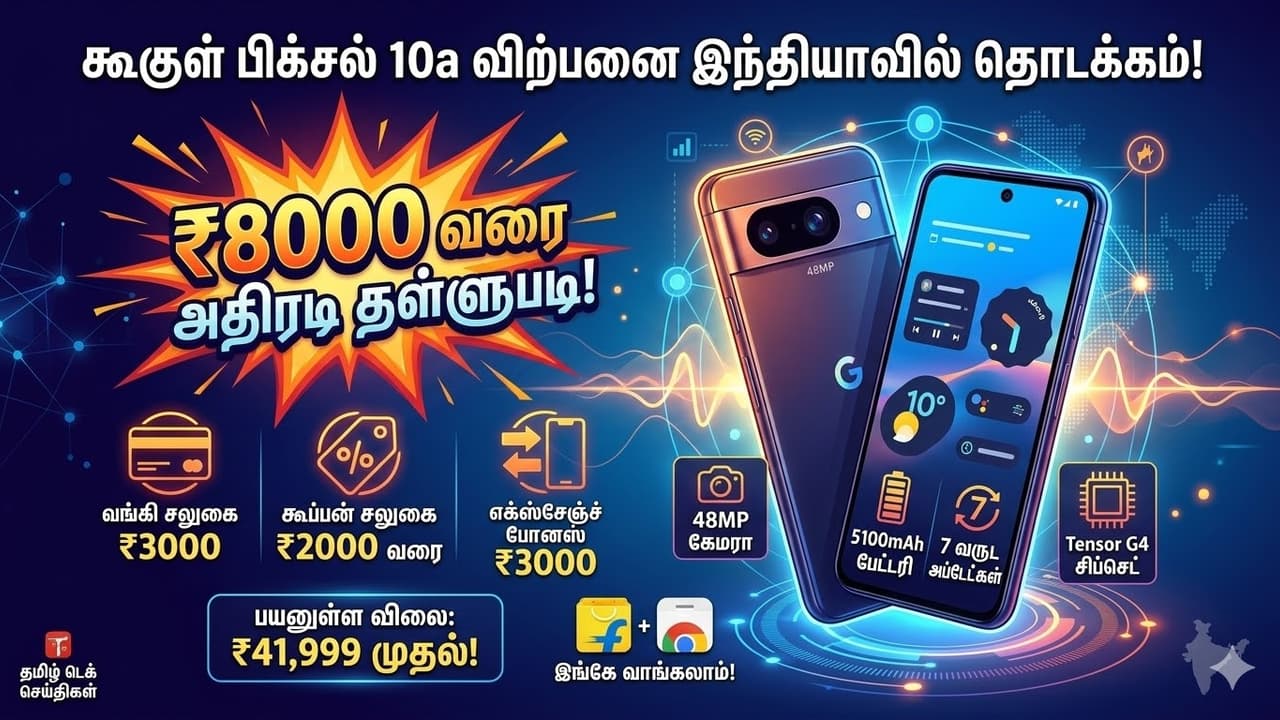 Premium போன்... பட்ஜெட் விலை! ₹8,000 அதிரடி தள்ளுபடியில் Google Pixel 10a வாங்குவதற்கான சீக்ரெட்!