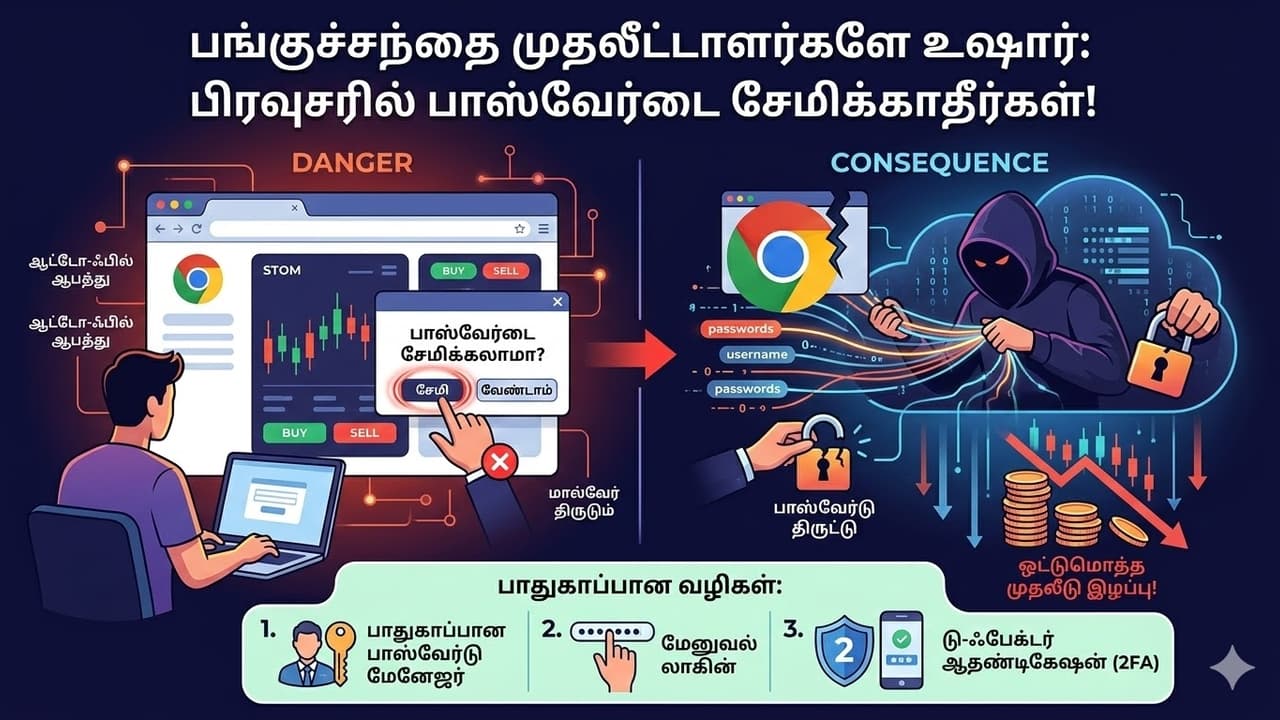 உங்கள் முதலீடுகள் பாதுகாப்பாக உள்ளதா? ஆட்டோ-ஃபில் (Auto-Fill) மூலம் காத்திருக்கும் மிகப்பெரிய சைபர் ஆபத்து!