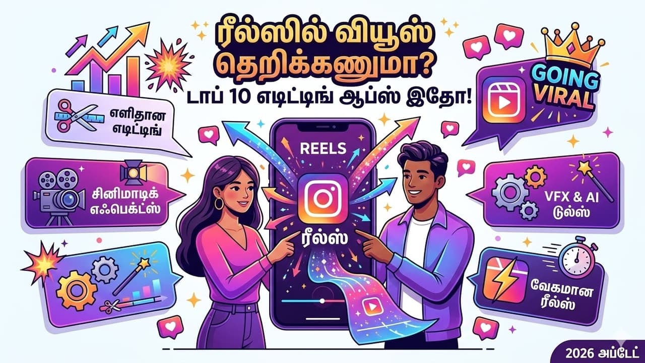 உங்கள் ரீல்ஸ் வைரல் ஆகலையா? மொபைலிலேயே ஹாலிவுட் தரத்தில் எடிட் செய்ய உதவும் 10 சூப்பர் செயலிகள்!