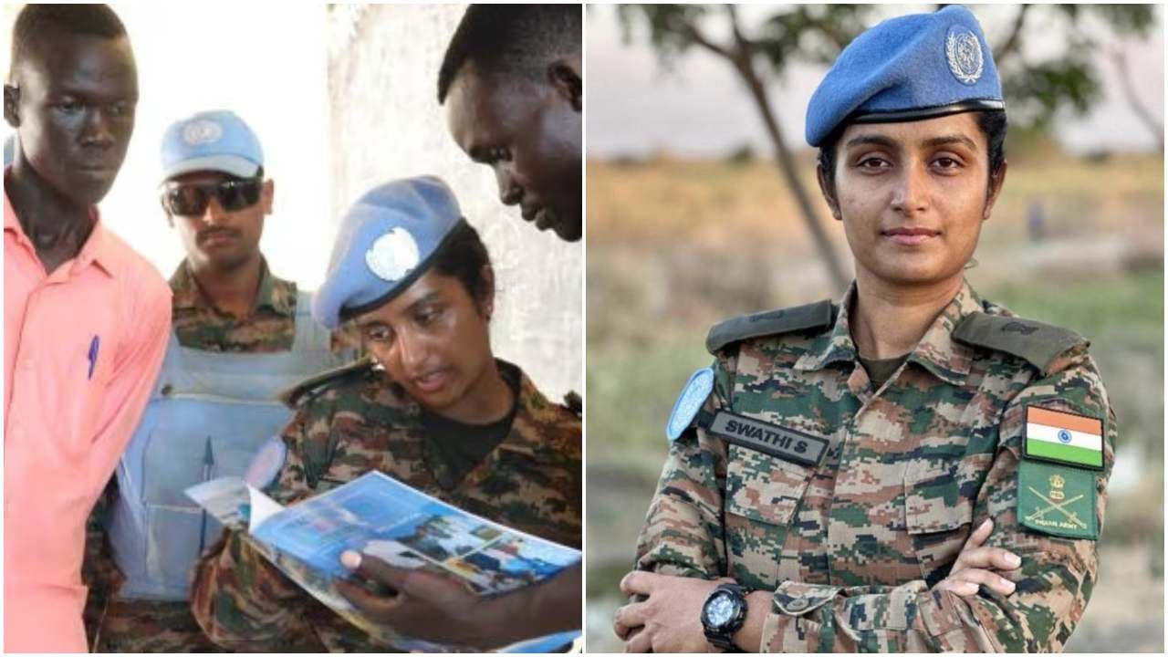 ಐಬಿಎಂ ಉದ್ಯೋಗ ತಿರಸ್ಕರಿಸಿ ಭಾರತೀಯ ಸೇನೆ ಸೇರಿದ ಬೆಂಗಳೂರು ಎಂಜಿನಿಯರ್, ವಿಶ್ವ ಗೆದ್ದ ಮೇಜರ್ ಸ್ವಾತಿ | Bengaluru Engineer Who Rejected Ibm Job Becomes Indian Army Major Swathi Shantha Kumar Wins Un Secretary Award Gdp ಐಬಿಎಂ ಉದ್ಯೋಗ ತಿರಸ್ಕರಿಸಿ ಭಾರತೀಯ ಸೇನೆ ಸೇರಿದ ಬೆಂಗಳೂರು ಎಂಜಿನಿಯರ್, ವಿಶ್ವ ಗೆದ್ದ ಮೇಜರ್ ಸ್ವಾತಿ | Bengaluru Engineer Who Rejected Ibm Job Becomes Indian Army Major Swathi Shantha Kumar Wins Un Secretary Award Gdp