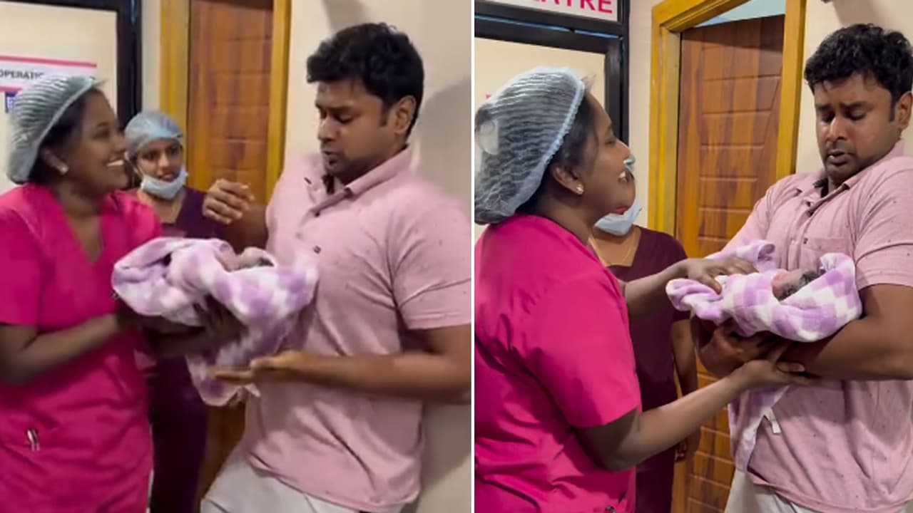 Viral Video: Heartwarming Clip of New Dad Holding Newborn Leaves ...
