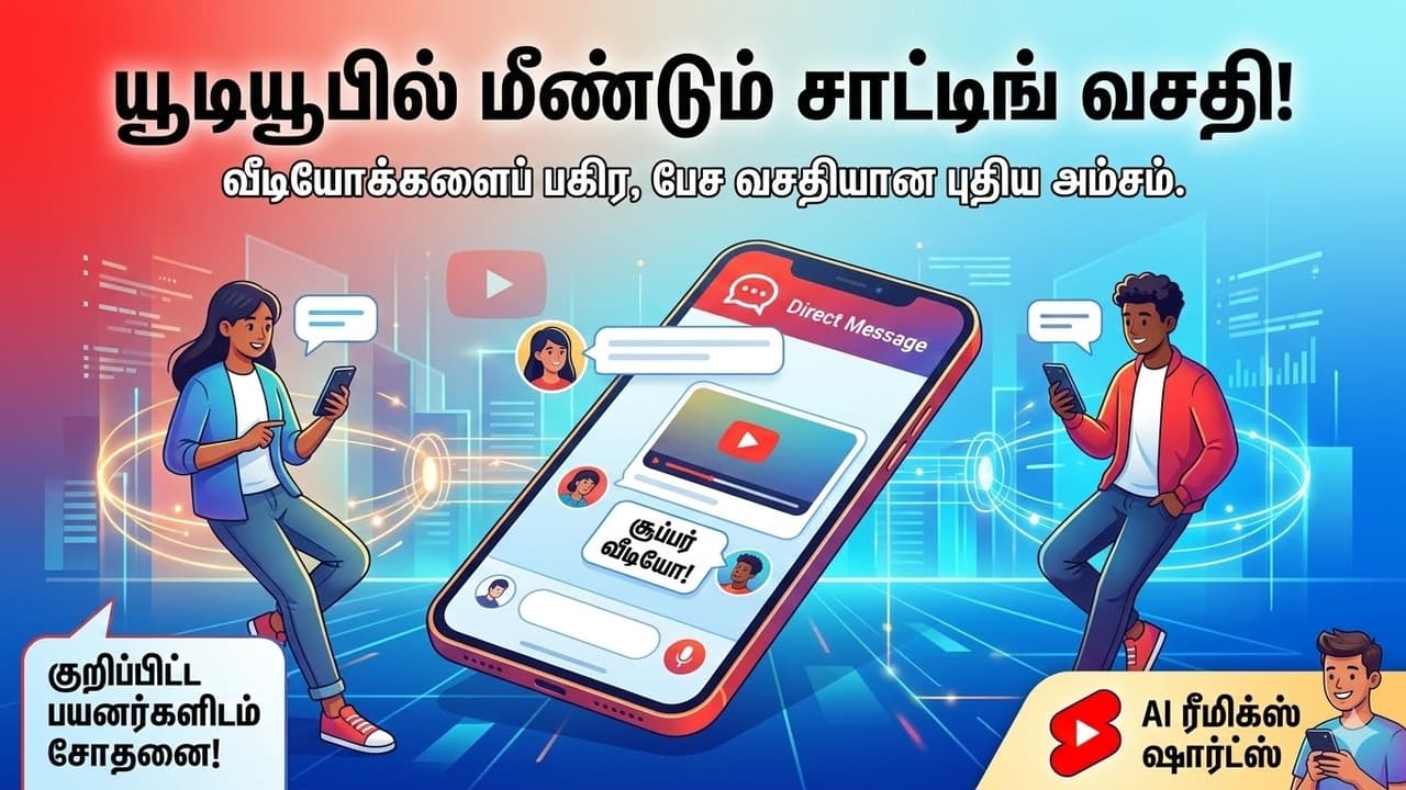 வாட்ஸ்அப்புக்கே டஃப் கொடுக்க வரும் யூடியூப்! 7 வருஷத்துக்குப் பிறகு மீண்டும் வரும் அந்த 'சீக்ரெட்' வசதி!