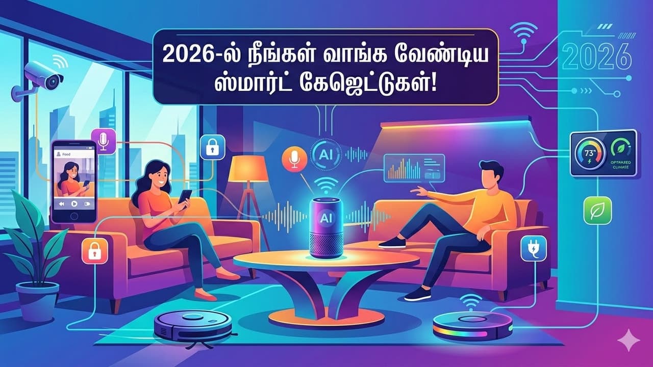 சாதாரண வீட்டை 'ஸ்மார்ட்' மாளிகையாக மாற்றும் 2026-ன் மாஸ் கேஜெட்டுகள்!