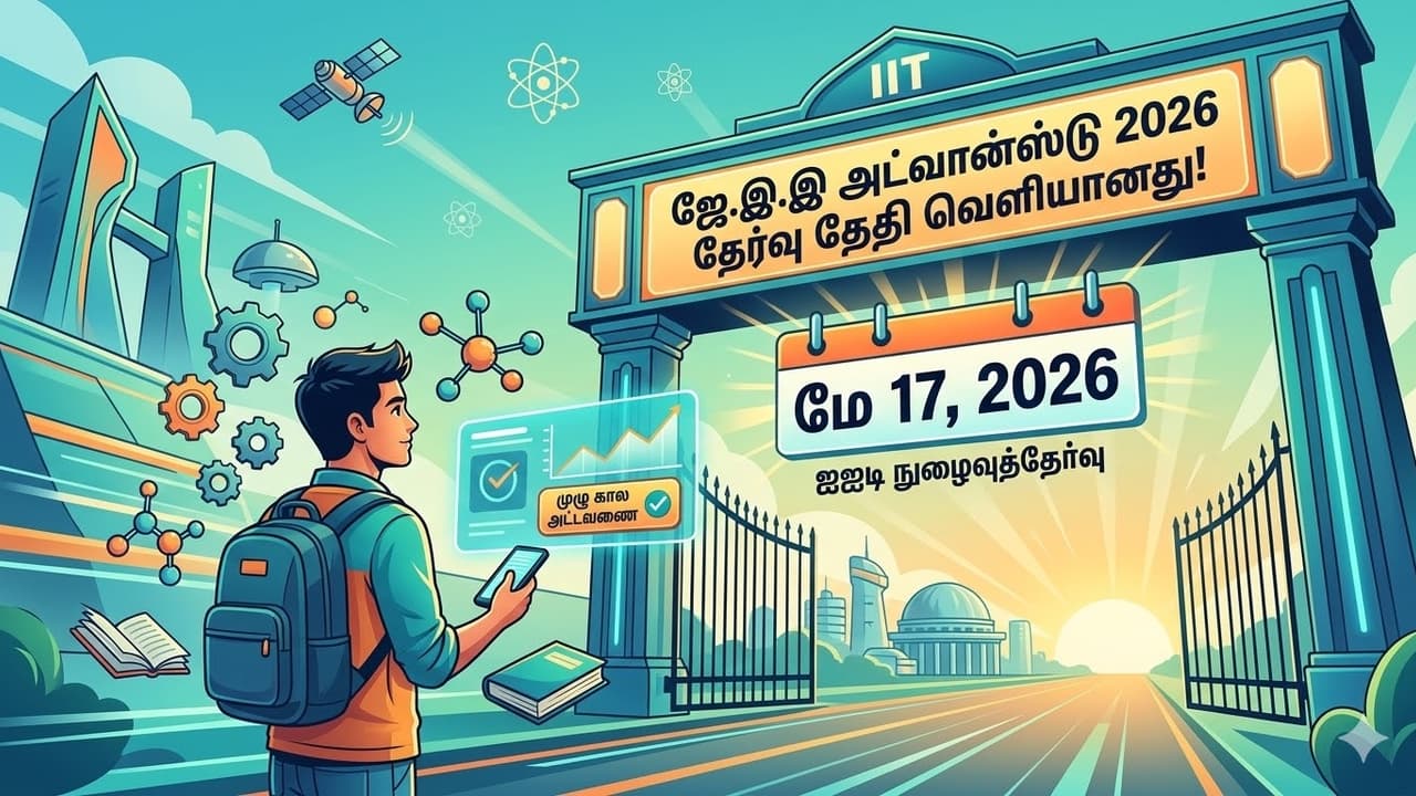 JEE Advanced 2026: தேர்வு தேதி வந்தாச்சு! நீங்க ஐஐடி-யில் சேரத் தயாரா? இதோ விண்ணப்பிக்கும் முறை!