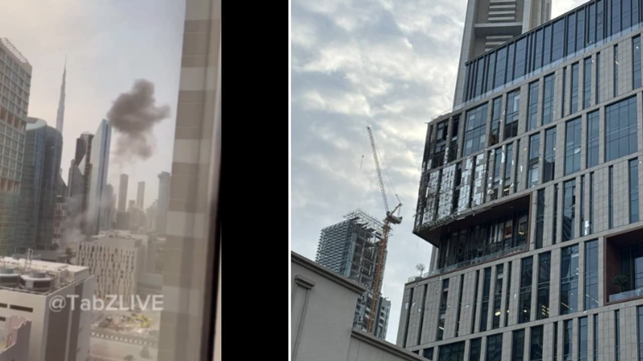 Israel-Iran Conflict: Dubai Rocked by Loud Blasts, Black Smoke Rises Over Skyline (WATCH)