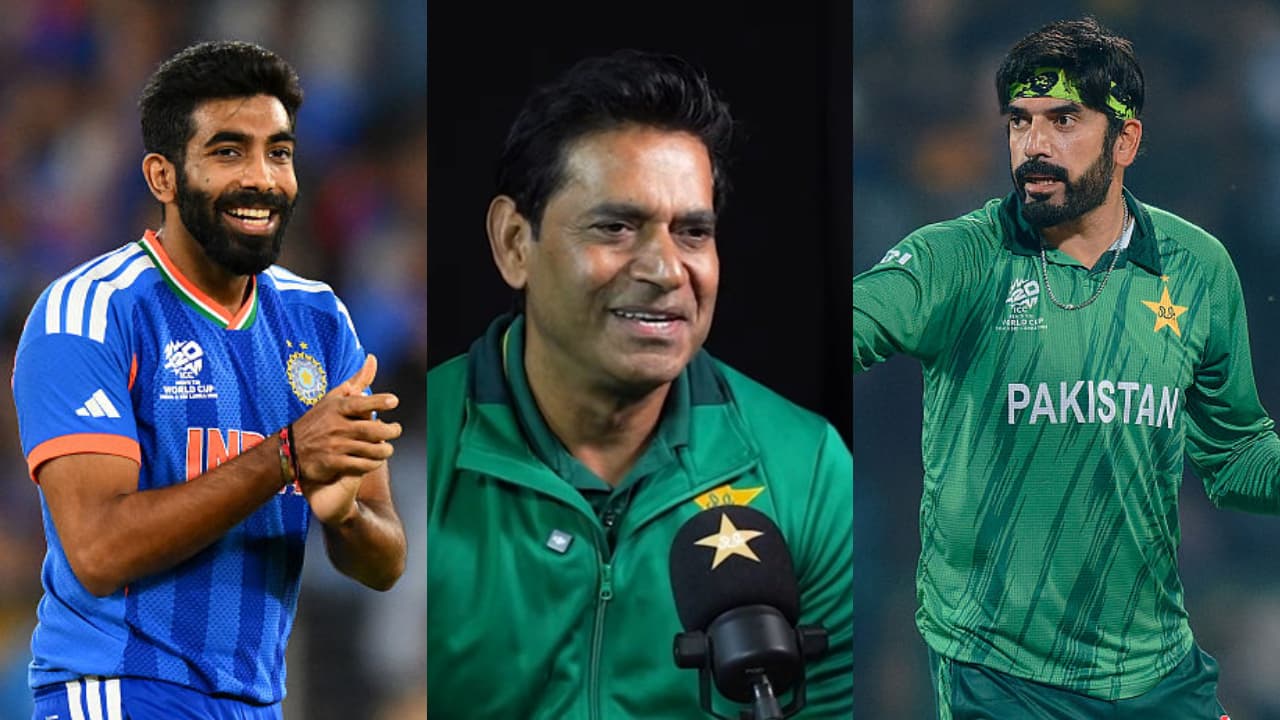 ಪಾಕ್ ವಿವಾದಾತ್ಮಕ ಬೌಲರ್ ಉಸ್ಮಾನ್ ತಾರಿಖ್ ಜತೆ ಬುಮ್ರಾ ಹೋಲಿಕೆ! ಈತ ವೇಗದ ಬೌಲರ್ಗಳ ತಾರಿಖ್ ಎಂದ ಪಾಕ್ ಆಯ್ಕೆಗಾರ! | Aaqib Javed Compares Jasprit Bumrah Unique Bowling Style To Usman Tariq Kvn ಪಾಕ್ ವಿವಾದಾತ್ಮಕ ಬೌಲರ್ ಉಸ್ಮಾನ್ ತಾರಿಖ್ ಜತೆ ಬುಮ್ರಾ ಹೋಲಿಕೆ! ಈತ ವೇಗದ ಬೌಲರ್ಗಳ ತಾರಿಖ್ ಎಂದ ಪಾಕ್ ಆಯ್ಕೆಗಾರ! | Aaqib Javed Compares Jasprit Bumrah Unique Bowling Style To Usman Tariq Kvn