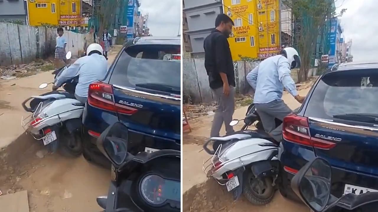 Viral Video Shows Bengaluru Car Owner’s Composed Reaction After Crash, Internet Applauds (WATCH)