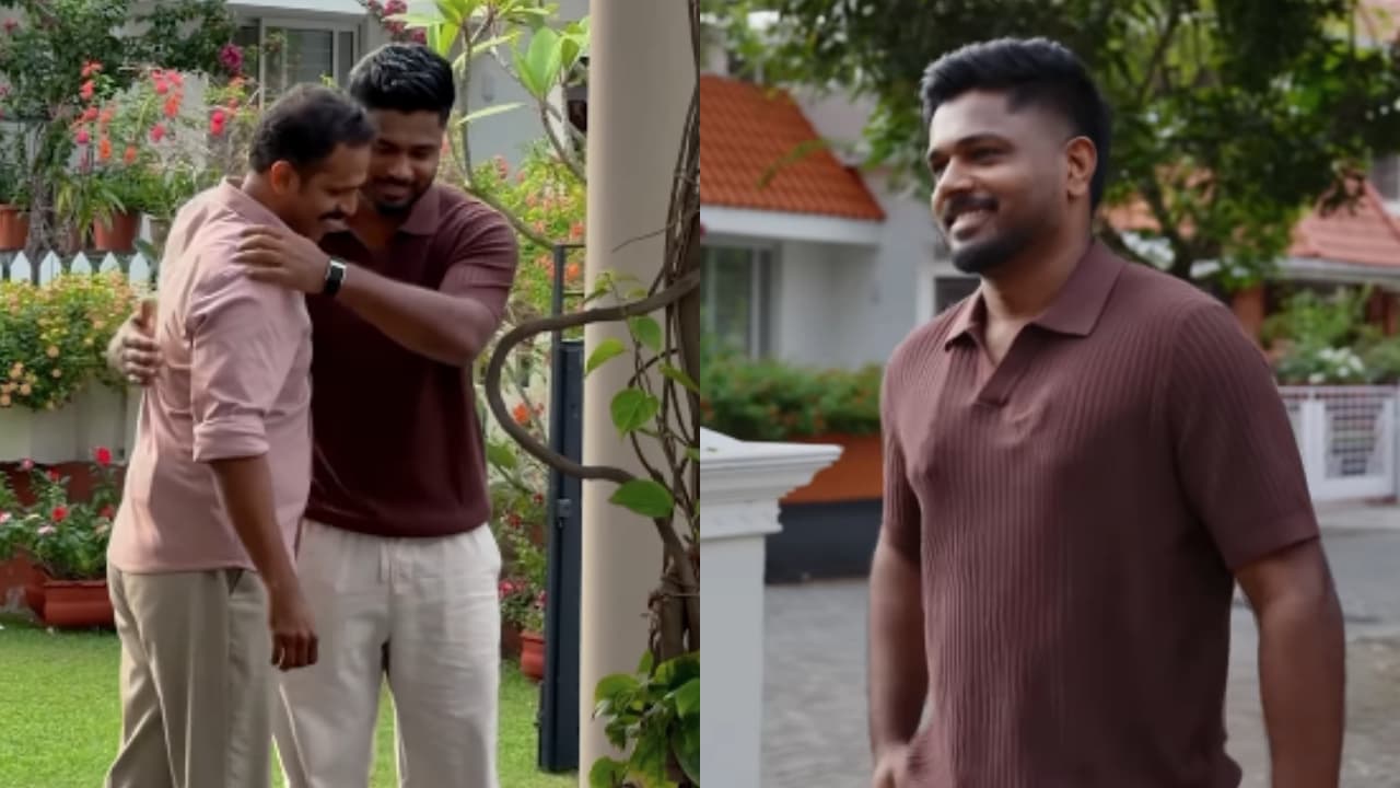Sanju Samson Meets Kerala Businessman Who Gave Staff Bonuses for His T20 WC Heroics (WATCH)