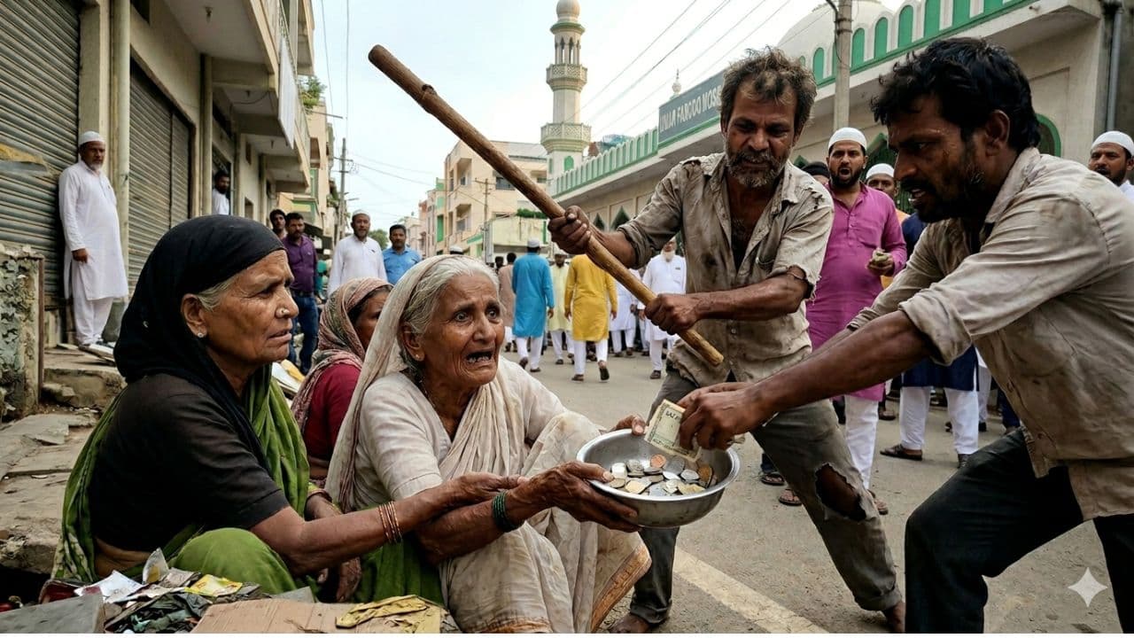 ರಂಜಾನ್ ಹಬ್ಬದ ದಾನವೇ ವೃದ್ಧೆಗೆ ಮರಣಶಾಸನವಾಯ್ತು: ಜನ ಹಣ ಕೊಟ್ಟಿದ್ದಕ್ಕೆ ಪಕ್ಕದಲ್ಲಿದ್ದ ಭಿಕ್ಷುಕರೇ ಹೊಡೆದು ಕೊಂದರು! | Bengaluru Neelasandra Mosque Elderly Beggar Woman Murder Shakira Ramadan Sat ರಂಜಾನ್ ಹಬ್ಬದ ದಾನವೇ ವೃದ್ಧೆಗೆ ಮರಣಶಾಸನವಾಯ್ತು: ಜನ ಹಣ ಕೊಟ್ಟಿದ್ದಕ್ಕೆ ಪಕ್ಕದಲ್ಲಿದ್ದ ಭಿಕ್ಷುಕರೇ ಹೊಡೆದು ಕೊಂದರು! | Bengaluru Neelasandra Mosque Elderly Beggar Woman Murder Shakira Ramadan Sat