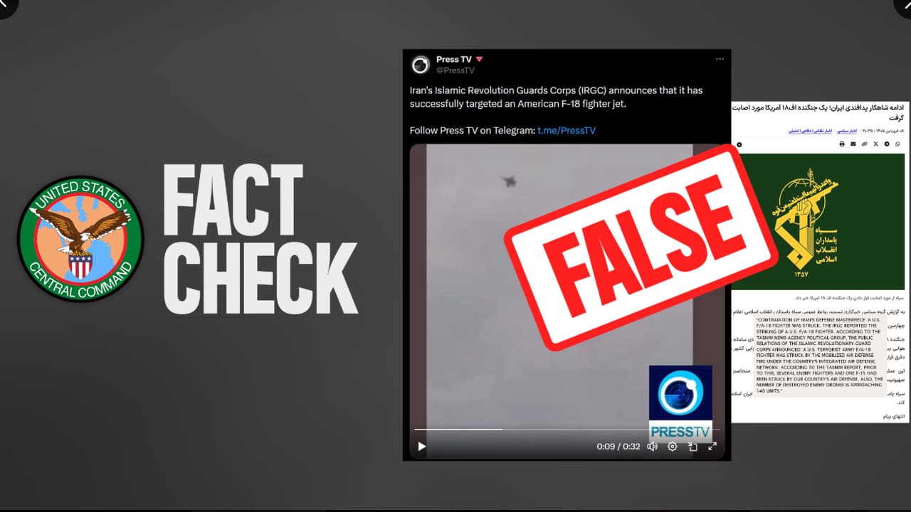 Iran Claims It Downed US F-18, Video Emerges — US Issues Fact Check