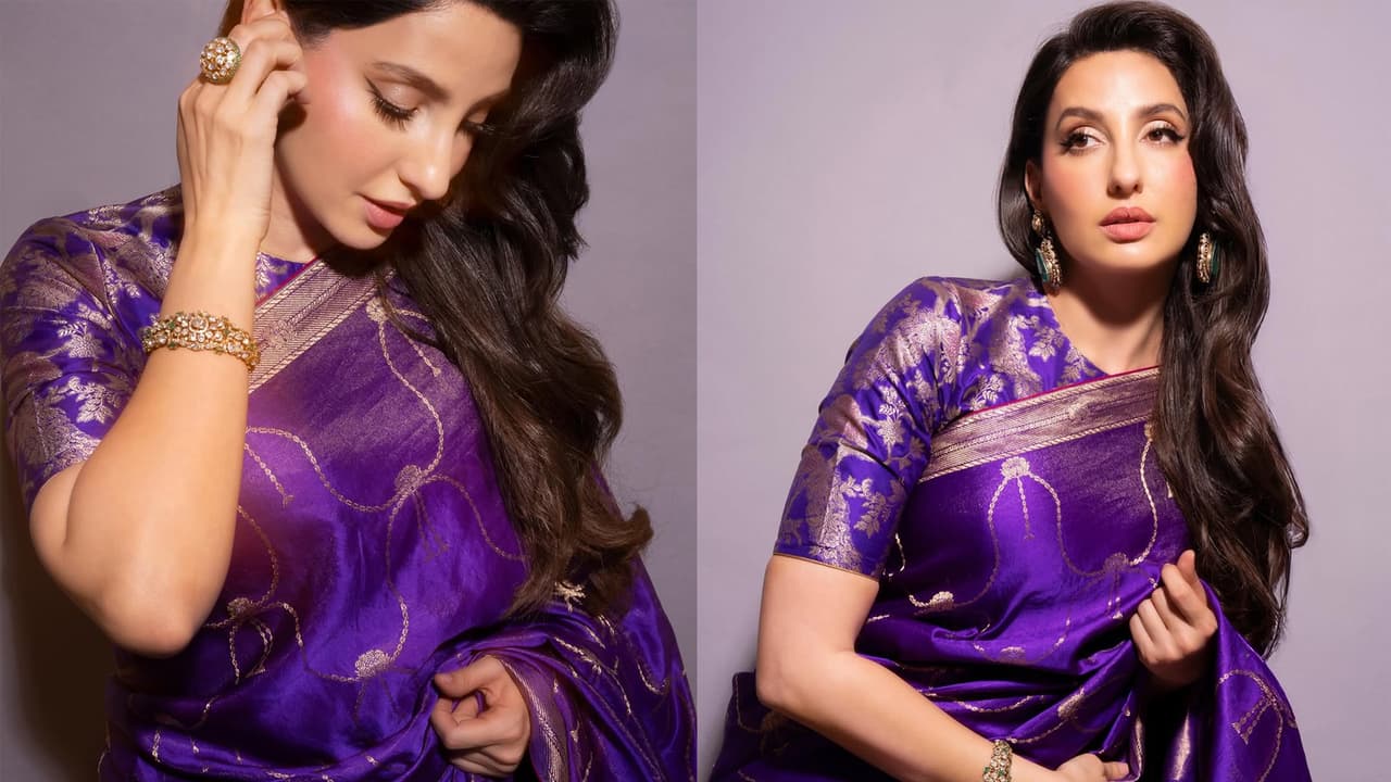 Nora Fatehi Saree Look: नोरा फतेही की सादगी ने जीता दिल, कैसे बिन ग्लैमर भी बनीं सेंटर ऑफ अट्रैक्शन