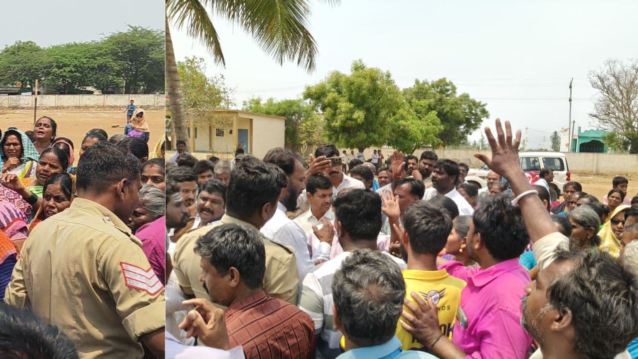 ಕಂಪ್ಲಿಯಲ್ಲಿ ಮೌಲಾನಾ ಆಜಾದ್ ಶಾಲೆ ನಿರ್ಮಾಣಕ್ಕೆ ಸ್ಥಳೀಯರ ವಿರೋಧ: ಶಾಸಕ ಗಣೇಶ್ ವಿರುದ್ಧವೇ ಪ್ರತಿಭಟನೆ! | Ballari Kampli Maulana Azad School Construction Opposition Mla Jn Ganesh Sat ಕಂಪ್ಲಿಯಲ್ಲಿ ಮೌಲಾನಾ ಆಜಾದ್ ಶಾಲೆ ನಿರ್ಮಾಣಕ್ಕೆ ಸ್ಥಳೀಯರ ವಿರೋಧ: ಶಾಸಕ ಗಣೇಶ್ ವಿರುದ್ಧವೇ ಪ್ರತಿಭಟನೆ! | Ballari Kampli Maulana Azad School Construction Opposition Mla Jn Ganesh Sat