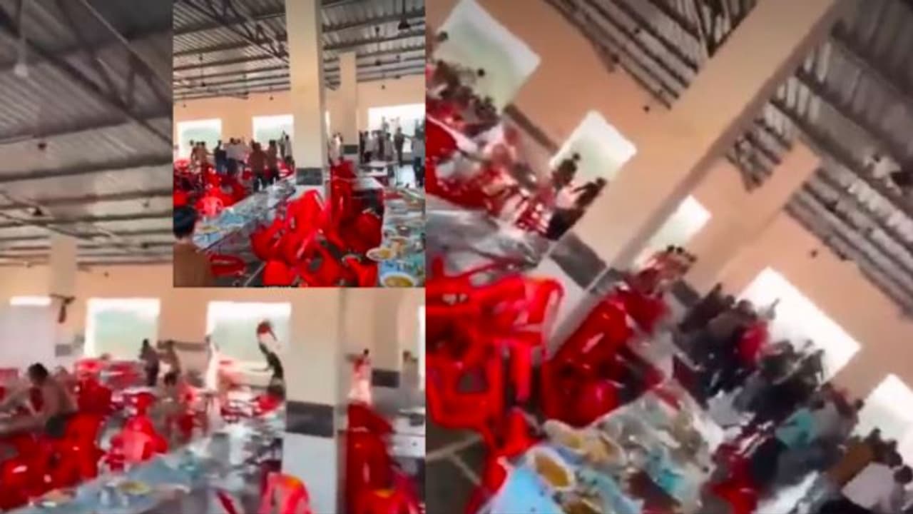 wedding fight over biryani: ಬಿರಿಯಾನಿಯಲ್ಲಿ ಚಿಕನ್ ಲೆಗ್ಪೀಸ್ ಸಿಗ್ತಿಲ್ಲ ಅಂತ ಮದುವೆ ಮನೆಯಾಯ್ತು ರಣಾಂಗಣ | Wedding Turned Into A Battlefield After Guests Not Getting Chicken Leg Pieces In Biryani wedding fight over biryani: ಬಿರಿಯಾನಿಯಲ್ಲಿ ಚಿಕನ್ ಲೆಗ್ಪೀಸ್ ಸಿಗ್ತಿಲ್ಲ ಅಂತ ಮದುವೆ ಮನೆಯಾಯ್ತು ರಣಾಂಗಣ | Wedding Turned Into A Battlefield After Guests Not Getting Chicken Leg Pieces In Biryani