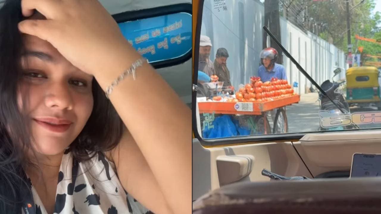Bengaluru Techie viral | ಕೆಲಸಕ್ಕೆ ಲೇಟಾಗ್ತಿದೆ ಅಂದ್ರೂ, ದಾರಿಯಲ್ಲಿ ಆಟೋ ನಿಲ್ಲಿಸಿ ದಾಳಿಂಬೆ ಖರೀದಿಸಿದ ಡ್ರೈವರ್ | Bengaluru Auto Driver Buys Pomegranates Mid Ride Viral Video Passenger Late Sat Bengaluru Techie viral | ಕೆಲಸಕ್ಕೆ ಲೇಟಾಗ್ತಿದೆ ಅಂದ್ರೂ, ದಾರಿಯಲ್ಲಿ ಆಟೋ ನಿಲ್ಲಿಸಿ ದಾಳಿಂಬೆ ಖರೀದಿಸಿದ ಡ್ರೈವರ್ | Bengaluru Auto Driver Buys Pomegranates Mid Ride Viral Video Passenger Late Sat