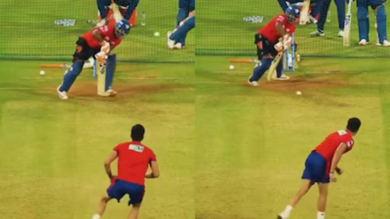 ಪರ್ಫೆಕ್ಟ್ ಯಾರ್ಕರ್ ಮೂಲಕ ಪಂತ್ ಕಂಗೆಡಿಸಿದ ಅರ್ಜುನ್ ತೆಂಡೂಲ್ಕರ್! ಸಚಿನ್ ಪುತ್ರನ ಬೌಲಿಂಗ್ಗೆ ಫ್ಯಾನ್ಸ್ ಫಿದಾ | Arjun Tendulkar Impresses Against Rishabh Pant In Nets Boosts Lucknow Super Giants Selection Chances Kvn ಪರ್ಫೆಕ್ಟ್ ಯಾರ್ಕರ್ ಮೂಲಕ ಪಂತ್ ಕಂಗೆಡಿಸಿದ ಅರ್ಜುನ್ ತೆಂಡೂಲ್ಕರ್! ಸಚಿನ್ ಪುತ್ರನ ಬೌಲಿಂಗ್ಗೆ ಫ್ಯಾನ್ಸ್ ಫಿದಾ | Arjun Tendulkar Impresses Against Rishabh Pant In Nets Boosts Lucknow Super Giants Selection Chances Kvn