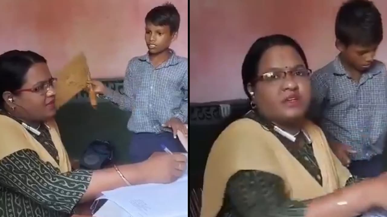 Madhya Pradesh: Viral Video Shows Student Switching Hands To Fan Busy Teacher, Internet Reacts (WATCH)