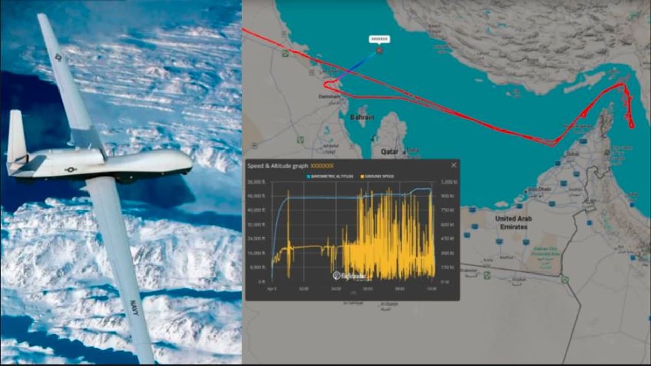 ಅಮೆರಿಕಕ್ಕೆ ಬಿಗ್ ಶಾಕ್: ಹಾರ್ಮುಜ್ ಜಲಸಂಧಿಯಲ್ಲಿ 1800 ಕೋಟಿ ರೂ. ಮೌಲ್ಯದ ಕಣ್ಗಾವಲು ಡ್ರೋನ್ ನಾಪತ್ತೆ! | Surveillance Drone Worth Rs 1800 Crore Goes Missing In The Strait Of Hormuz ಅಮೆರಿಕಕ್ಕೆ ಬಿಗ್ ಶಾಕ್: ಹಾರ್ಮುಜ್ ಜಲಸಂಧಿಯಲ್ಲಿ 1800 ಕೋಟಿ ರೂ. ಮೌಲ್ಯದ ಕಣ್ಗಾವಲು ಡ್ರೋನ್ ನಾಪತ್ತೆ! | Surveillance Drone Worth Rs 1800 Crore Goes Missing In The Strait Of Hormuz