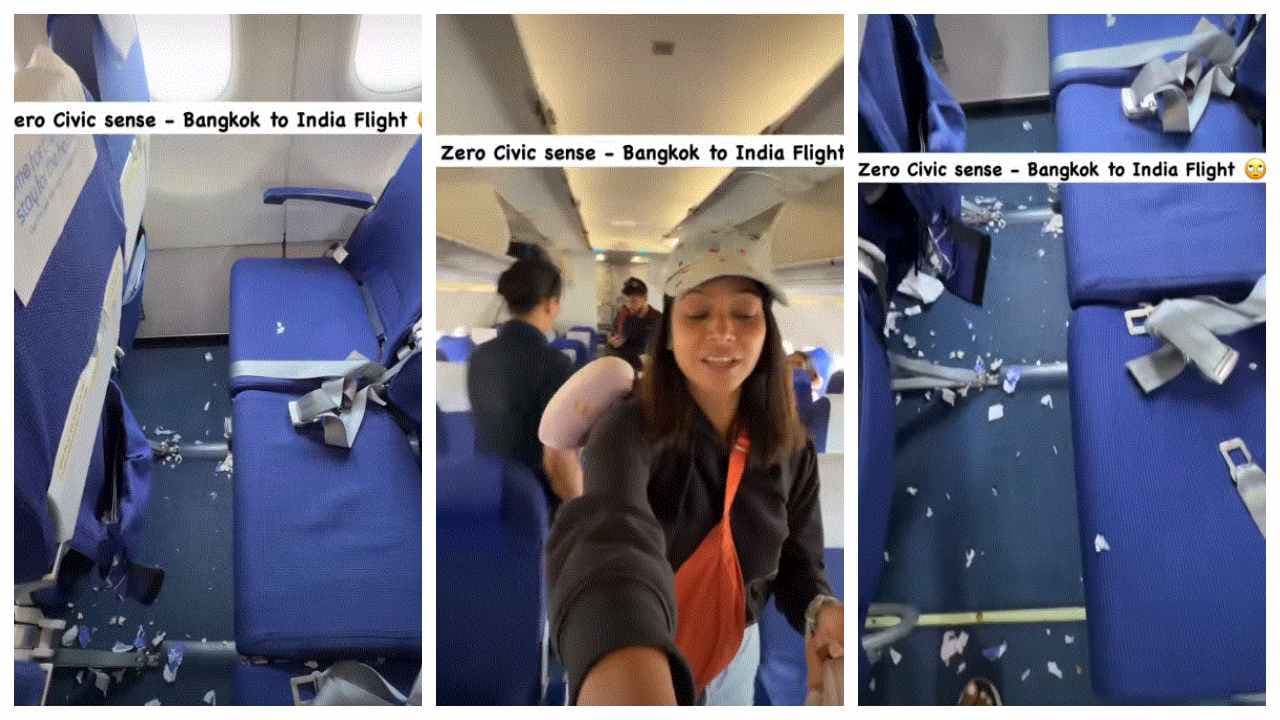 'Zero Civic Sense': Travel Blogger's Flight Mess Video Sparks Debate On Passenger Behaviour, Travel Etiquette