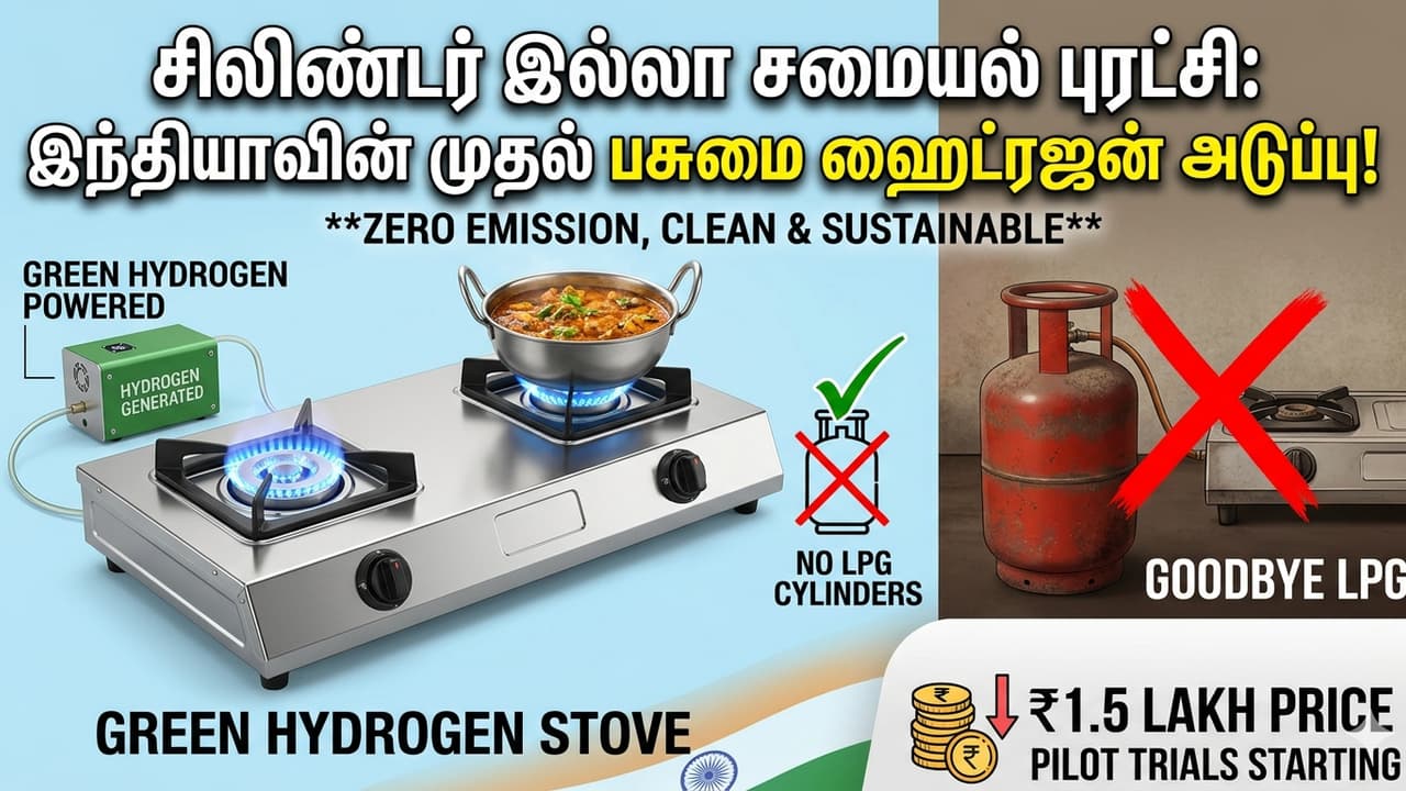 இனி சிலிண்டர் தேவையில்லை! தண்ணீரில் எரியும் அடுப்பு: சமையல் அறையில் ஒரு புதிய புரட்சி!