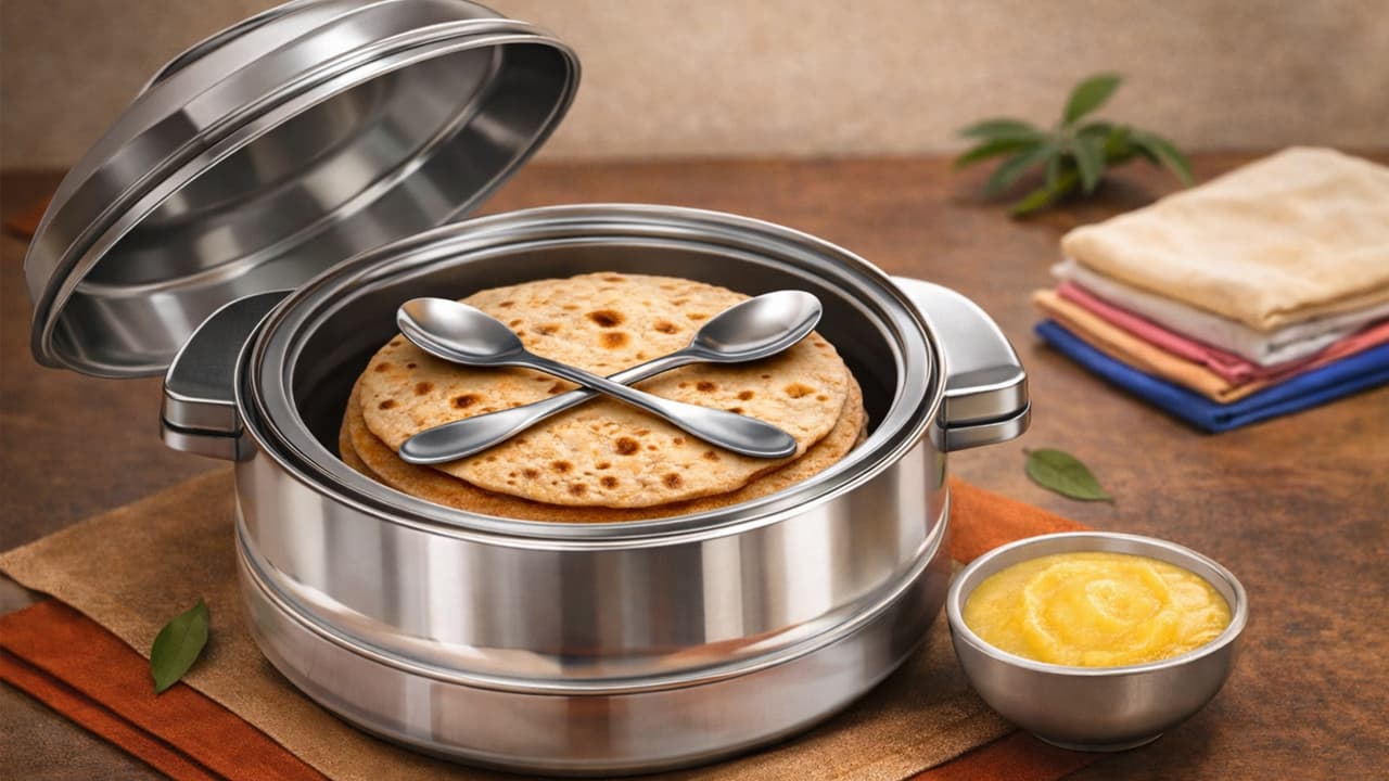 रोटी को पसीजने से कैसे बचाएं: कैसरोल में गरम रोटी रखने का सही तरीका ...