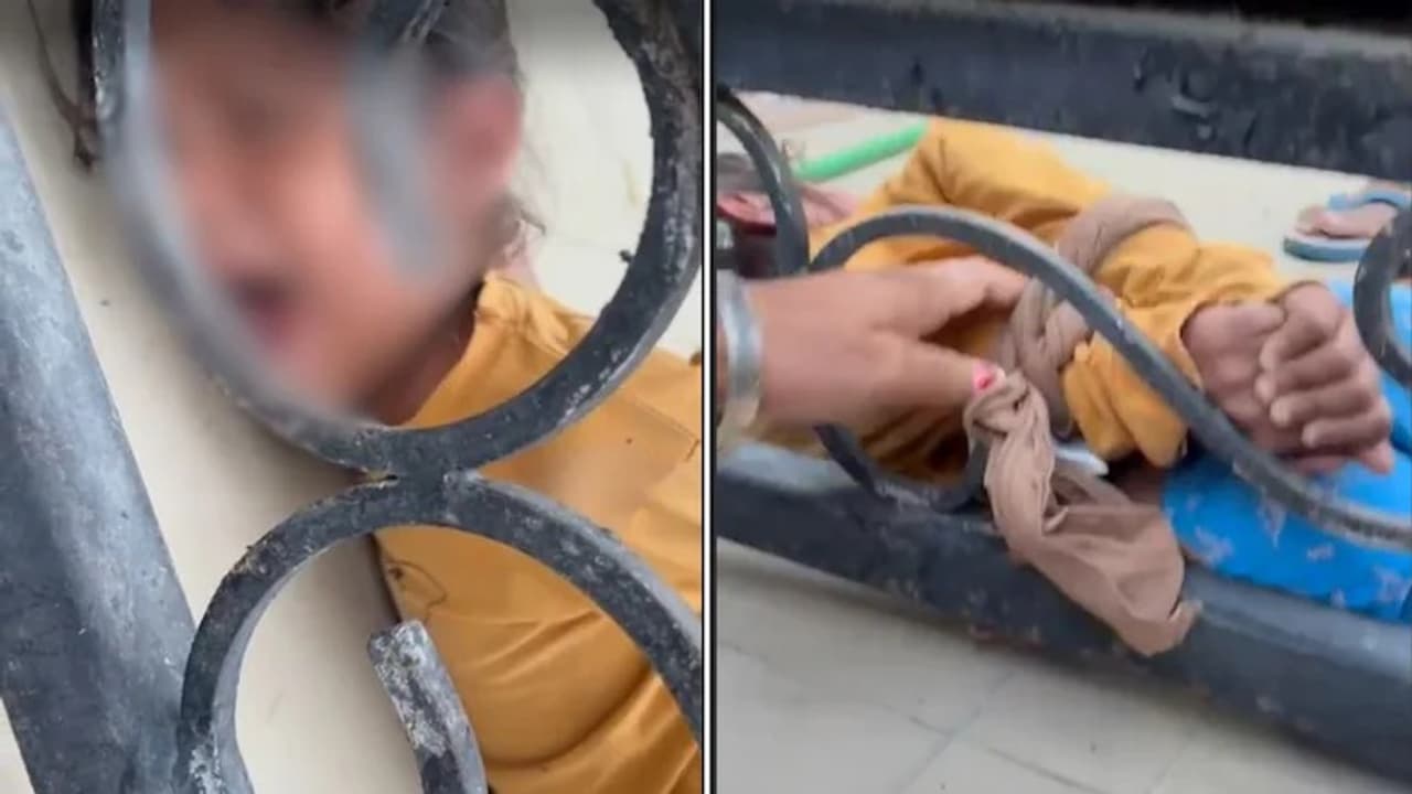 ಸುಡುವ ಬಿಸಿಲಲ್ಲಿ 5 ವರ್ಷದ ಮೊಮ್ಮಗಳ ಕೈಕಾಲು ಕಟ್ಟಿ ನೆಲದಲ್ಲಿ ಮಲಗಿಸಿದ ASI ಅಜ್ಜಿ, ಸಸ್ಪೆಂಡ್ ಮಾಡಿದ ಸರ್ಕಾರ | Punjab Police Asi Suspended Granddaughter Tied Up In Hot Sun Faridkot Video San ಸುಡುವ ಬಿಸಿಲಲ್ಲಿ 5 ವರ್ಷದ ಮೊಮ್ಮಗಳ ಕೈಕಾಲು ಕಟ್ಟಿ ನೆಲದಲ್ಲಿ ಮಲಗಿಸಿದ ASI ಅಜ್ಜಿ, ಸಸ್ಪೆಂಡ್ ಮಾಡಿದ ಸರ್ಕಾರ | Punjab Police Asi Suspended Granddaughter Tied Up In Hot Sun Faridkot Video San