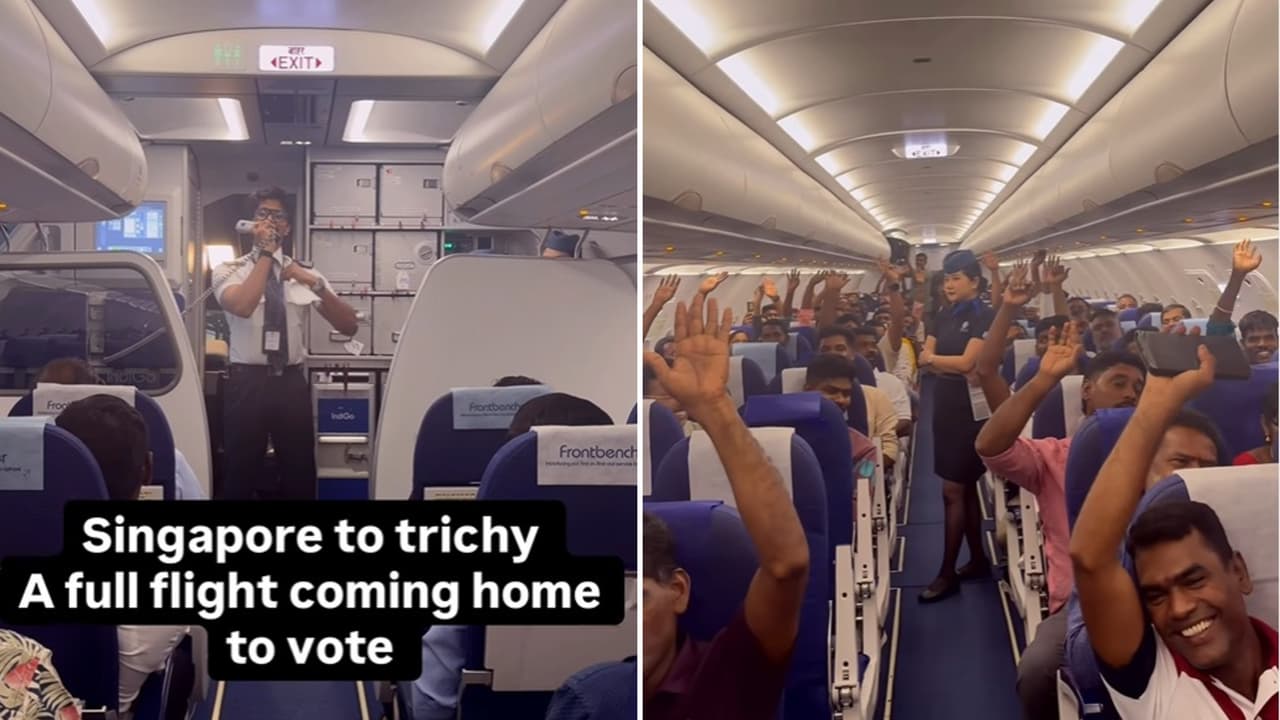 Democracy Takes Flight: Viral Video Shows Voters Flying Home For Tamil ...