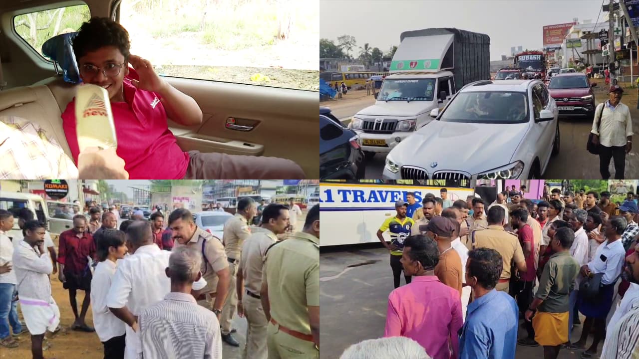 ഹര്‍ത്താൽ; ദേശീയപാതയിൽ കണിയാപുരത്ത് വൻ ഗതാഗതകുരുക്ക്, വിഐടി പ്രവേശന പരീക്ഷ എഴുതാനുള്ള വിദ്യാര്‍ത്ഥികളടക്കമുള്ളവര്‍ കുരുക്കിൽപ്പെട്ടു - Asianet News Malayalam